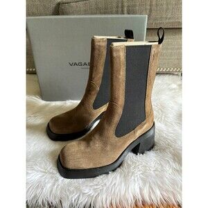 Vagabond Brown and Black Heeled Boots